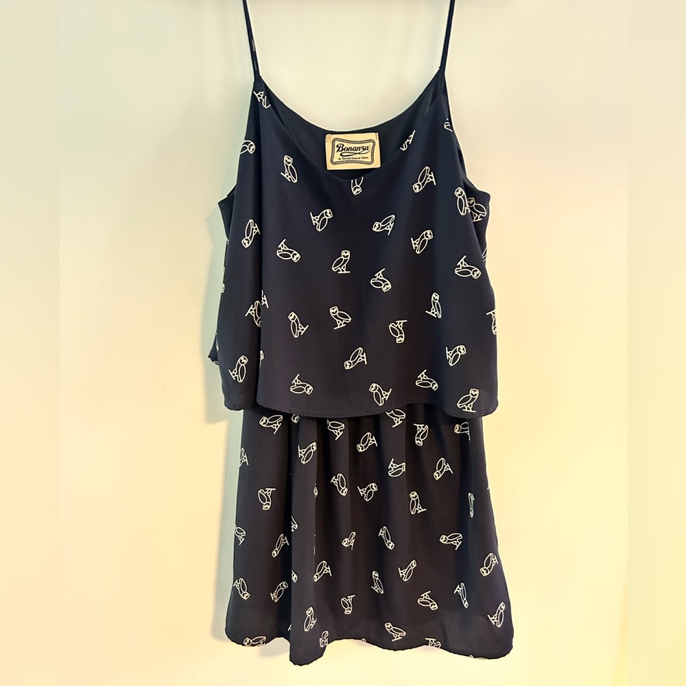 Navy tunic length top/dress